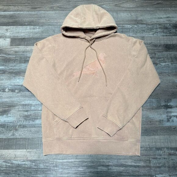 Staple Other - Staple Pigeon Hoodie Sweatshirt Small Tan Embroidered Broadway Pullover Logo